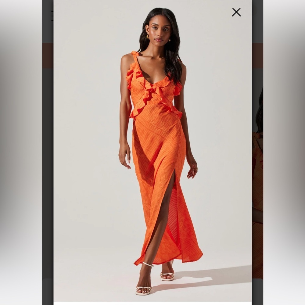 Sorbae Ruffle Maxi Dress